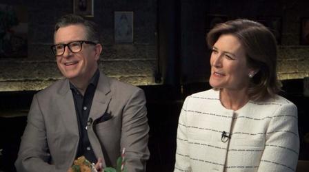 Video thumbnail: PBS News Hour Stephen and Evie Colbert on family, food and new cookbook